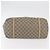 Borsa Tote GUCCI GG Supreme in PVC Beige Oro 309613 Auth ka4230 - vista 7