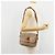Céline Borsa a Spalla CELINE Macadam Canvas PVC Beige Oro Auth 171225 D'oro - vista 24