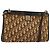 Borsa a tracolla Christian Dior Trotter Canvas Beige Oro Auth 178063 D'oro
