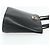 Céline Borsa CELINE in pelle nera argento Auth 178117A Nero - vista 4