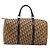 Borsa Boston Christian Dior Trotter Canvas Beige Oro Autentica 176853 - vista 13