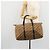 Borsa Boston Christian Dior Trotter Canvas Beige Oro Autentica 176853 - vista 18