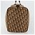 Borsa Boston Christian Dior Trotter Canvas Beige Oro Autentica 176853 - vista 3