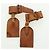 LOUIS VUITTON Powanie Name Tag Leather 10set Beige LV Auth 167215 - vista 9