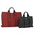 Hermès Borsa Fourre Tout HERMES 2 Set Cotone Rosso Verde Autentica BA12496