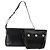 Borsa a Spalla Salvatore Ferragamo Pelle 2 Set Black Auth BA12347 Nero