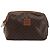 Céline Pochette CELINE Macadam Canvas PVC Pelle Marrone Oro Auth 177896 D'oro - vista 13