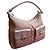 Borsa Gucci in tela monogrammata beige e pelle dorata con ricamo rosa D'oro