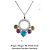 Bulgari Collana Bvlgari Allegra in oro bianco 18K con pietre preziose Multicolore - vista 2