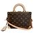 Louis Vuitton Petite Valise Handbag Brown Monogram - view 3