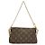 Clutch con tracolla Louis Vuitton Monogram Pallas Marrone Rosso Monogramma - vista 2