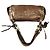 Balenciaga Borsa a tracolla in pelle marrone con borchie