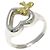 Tiffany & Co. Heart Ribbon Ring Silber Golden - Ansicht 2