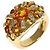 Anello Chanel Sun Motif in zaffiro giallo e diamante D'oro - vista 2