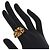 Anello Chanel Sun Motif in zaffiro giallo e diamante D'oro - vista 7