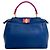 Borsa 2-Way Fendi Peekaboo Mini Blu Porpora - vista 2