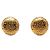 Timeless Chanel Vintage Clip-Ohrringe mit Goldbeschichtung und Strass Golden