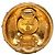 Timeless Chanel Vintage Clip-Ohrringe mit Goldbeschichtung und Strass Golden - Ansicht 3