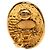 Timeless Orecchini a clip vintage Chanel Coco Mark D'oro - vista 3