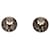 Orecchini vintage Chanel Coco Mark Nero Argento  - vista 2