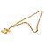 Collana a catena Chanel Matelassé Coco Mark con finitura dorata D'oro - vista 3