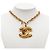 Collana a catena Chanel Matelassé Coco Mark con finitura dorata D'oro - vista 6