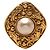 Spilla Chanel Vintage placcata oro D'oro