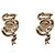 Timeless Orecchini Chanel Coco Mark Pearl Ribbon Motif D'oro - vista 2