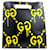 Borsa a Spalla Gucci Ghost Nero Giallo - vista 3