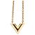 Collana con pendente Louis Vuitton Essential V Chain D'oro