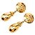 Boucles d'oreilles puces Chanel Coco Mark plaqué or Doré