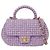 Chanel Borsa a tracolla Tote Cc Logo Small Porpora