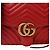 Gucci Borsa Tote con tracolla Web Gg Marmont Rosso - vista 2