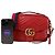 Gucci Borsa Tote con tracolla Web Gg Marmont Rosso - vista 8