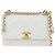 Chanel Borsa a tracolla e crossbody Mini Flap Chain con logo CC Bianco - vista 2