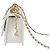 Chanel Borsa a tracolla e crossbody Mini Flap Chain con logo CC Bianco - vista 5