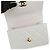 Chanel Borsa a tracolla e crossbody Mini Flap Chain con logo CC Bianco - vista 8