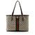Sac Tote Large Gucci GG Supreme Ophidia Marrom Bege