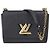 Louis Vuitton Borsa a tracolla e a spalla Twist Mm Shoulder Crossbody Bag Nero