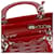 Dior Borsa Tote a Spalla Lady Medium Rosso - vista 10