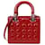 Dior Borsa Tote a Spalla Lady Medium Rosso - vista 4