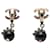 Orecchini a clip Chanel con strass Nero Argento  - vista 2