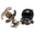 Orecchini a clip Chanel con strass Nero Argento  - vista 3