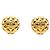 Chanel Coco Mark Matelassé runde Ohrringe Golden