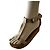 Sandali platform in pelle MM6 Maison Margiela Bianco sporco - vista 11
