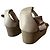 Sandali platform in pelle MM6 Maison Margiela Bianco sporco - vista 14