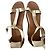 Sandali platform in pelle MM6 Maison Margiela Bianco sporco - vista 7