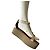 Sandali platform in pelle MM6 Maison Margiela Bianco sporco - vista 9
