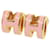 Hermès Boucles d'oreilles Pop H Mini Or Rose Doré  - vue 1
