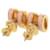 Hermès Boucles d'oreilles Pop H Mini Or Rose Doré  - vue 3